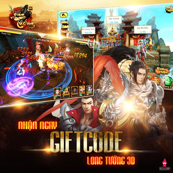 Game4V tặng 300 giftcode Long Tướng 3D mừng 5 tháng ra mắt