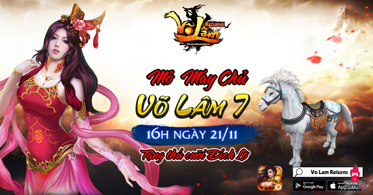 Game4V tặng 300 giftcode Võ Lâm Returns mừng máy chủ mới