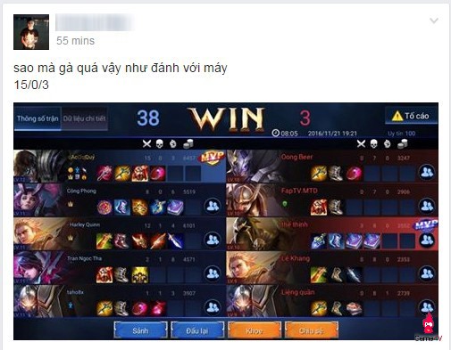 Facebook game thủ Việt tràn ngập hình ảnh Garena Liên Quân Mobile