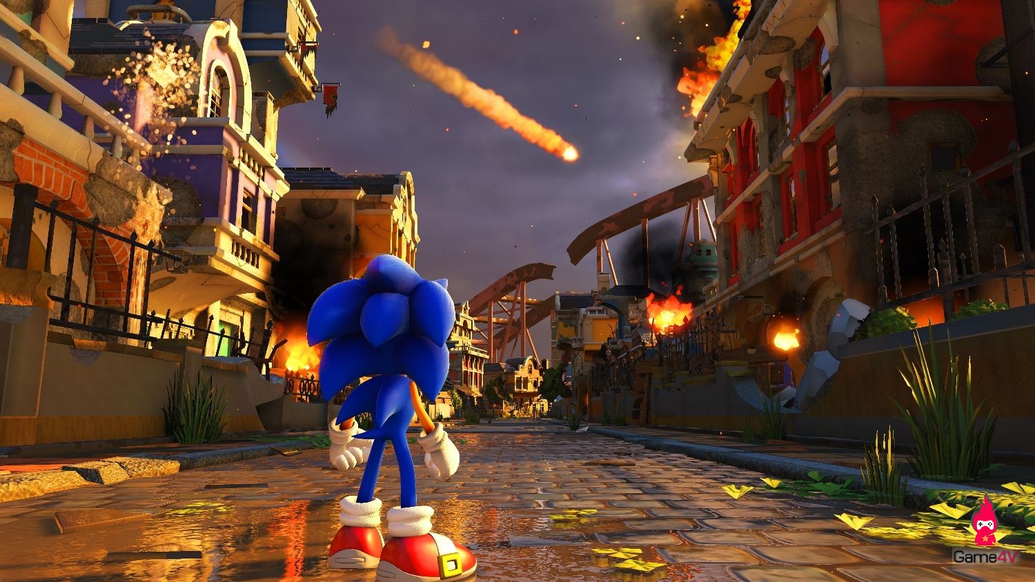 Sonic tả xung hữu đột, phá vòng vây địch giữa thành phố ngập chìm trong biển lửa