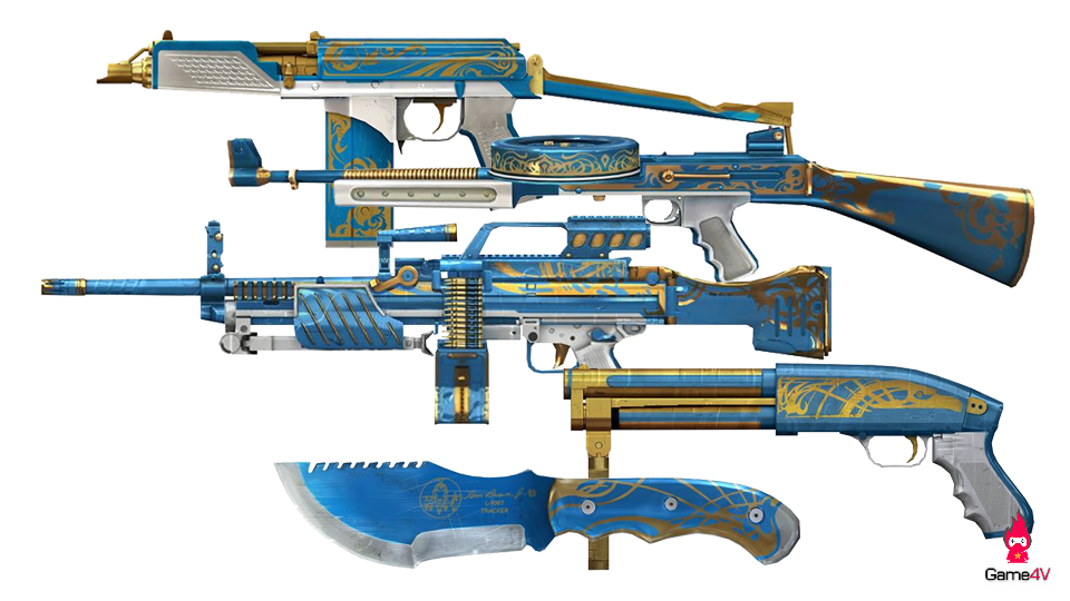 Bộ vũ khí mới Knight Blue tại CrossFire QQ