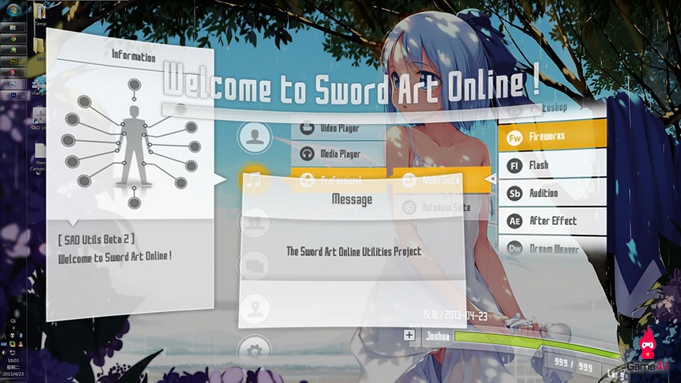 SAO Utils: Bộ theme Sword Art Online cho PC được đưa lên mục Early Access của Steam, 8/3 phát hành