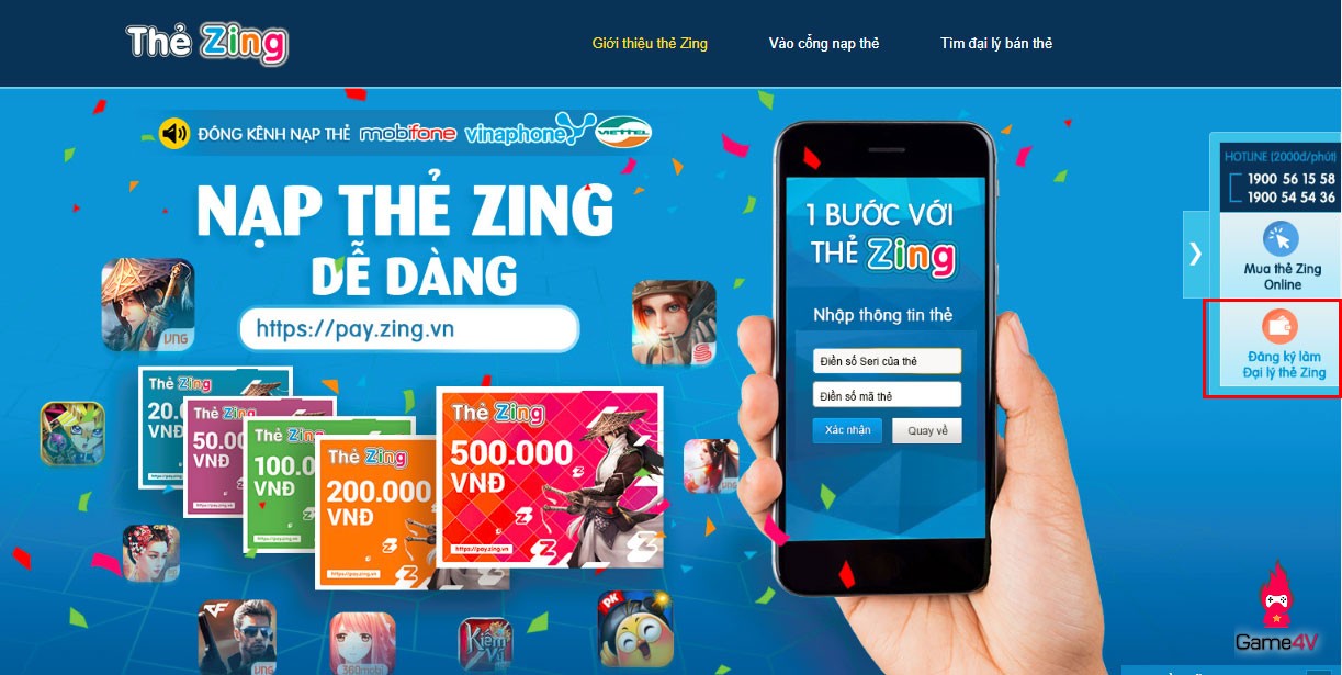 Mở đại lý thẻ Zing – nghề mới của game thủ Việt?