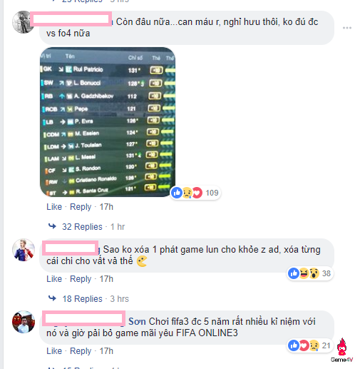 Game thủ Việt buồn bã trong ngày Garena đưa ra thông báo đóng hàng loạt tính năng của FIFA Online 3