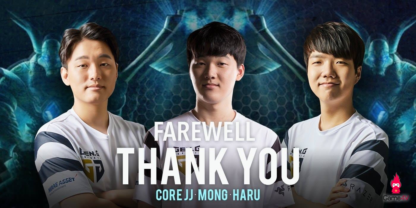 [CHÍNH THỨC] CoreJJ, Haru và Mong rời khỏi Gen.G Esports