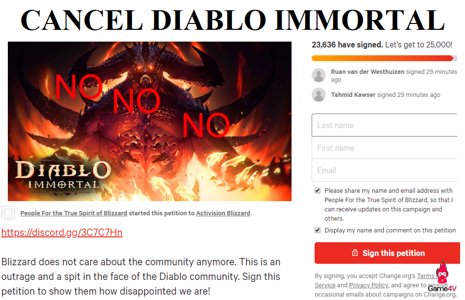 Quá phẫn nộ, dân tình mở chiến dịch tẩy chay đòi xóa sổ Diablo Immortal và đã thu về gần 25 nghìn chữ ký