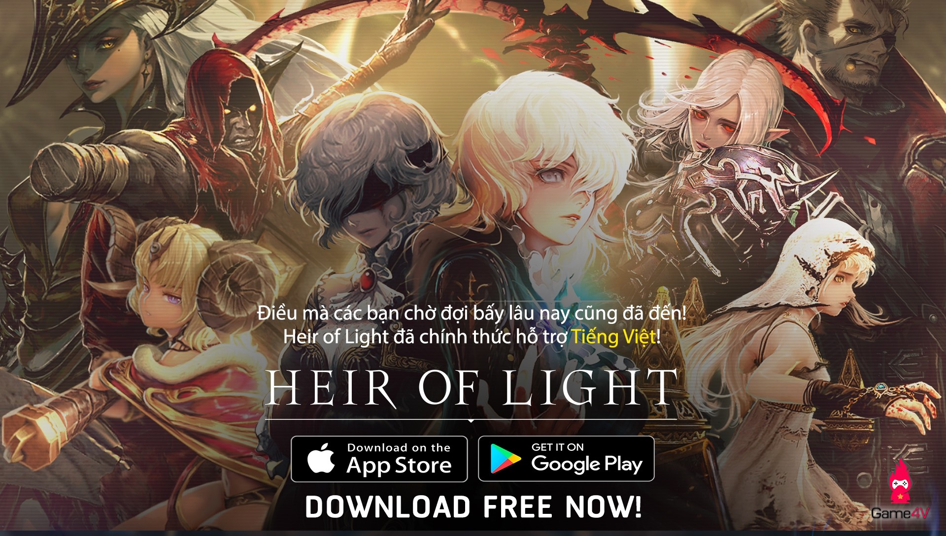 Heir of Light – tựa game Gothic của Gamevil sắp ra mắt phiên bản Việt hóa