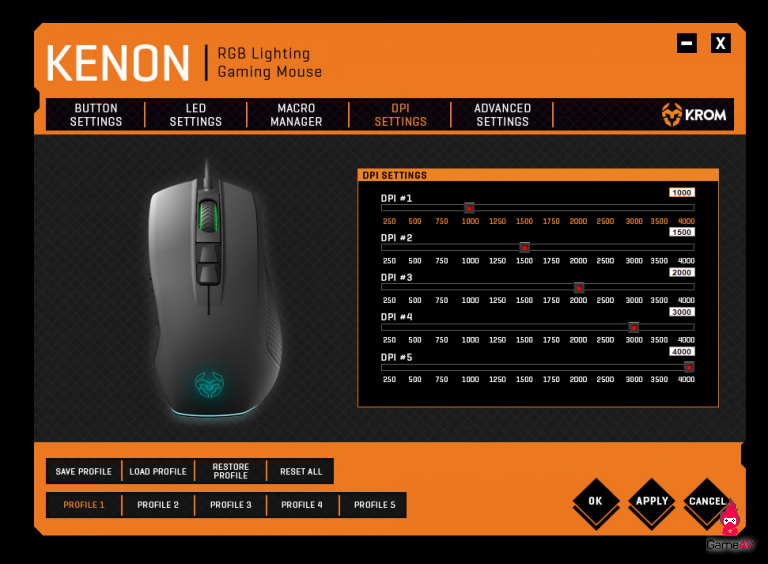 Trên tay chuột chiến game Kenon của Krom Gaming: Led RGB, build tốt, driver chuyên sâu, giá dưới 500k