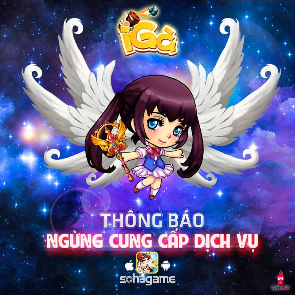 Tựa game 6 năm tuổi iGà bất ngờ thông báo đóng cửa tại thị trường Việt Nam