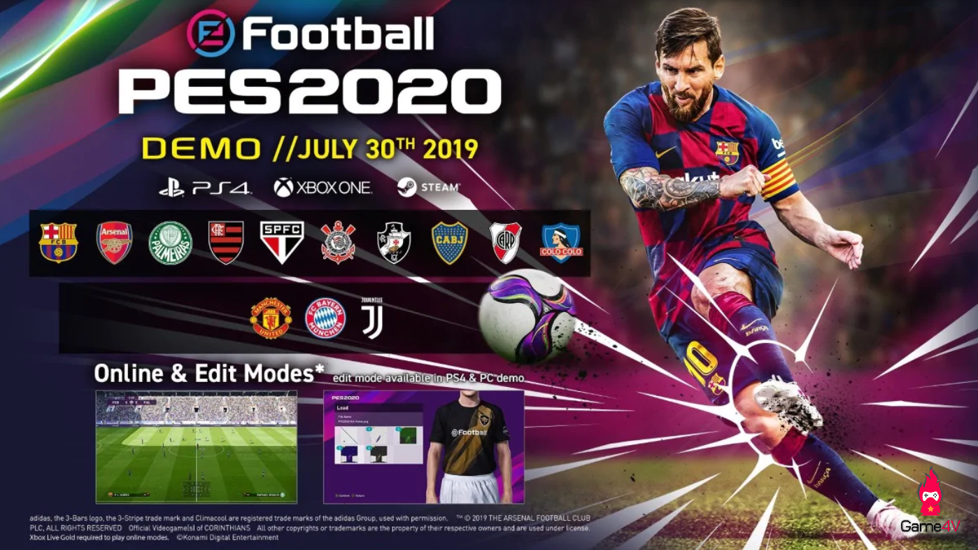 Xuất hiện bản mod cho phép mở khóa tất cả 134 đội bóng và các chế độ ở PES 2020 demo