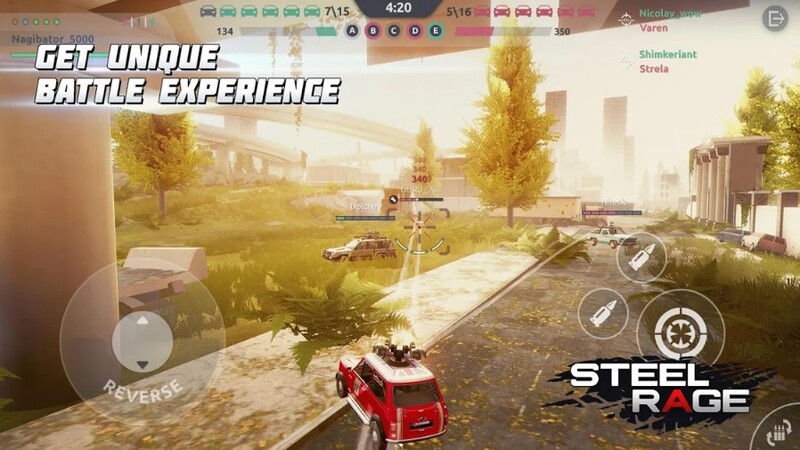 Steel Rage: Robot Cars - Trải nghiệm game lái xe bắn súng trong chiến trường khốc liệt