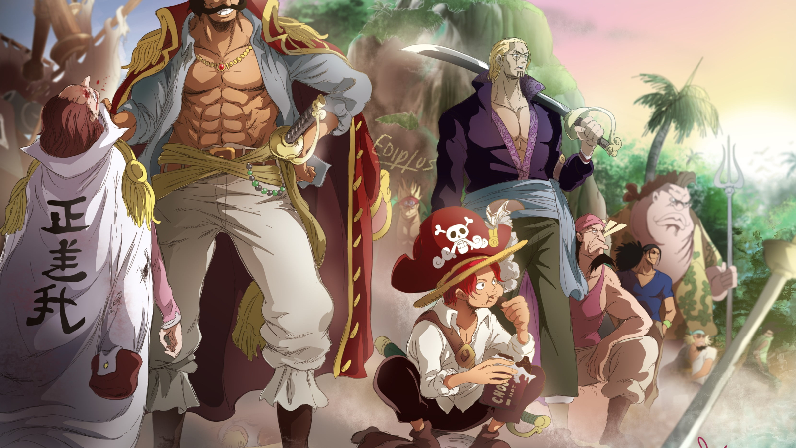 50 Hình nền Râu Trắng One Piece cực ngầu | Anime, One piece, Hình