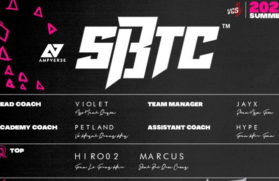 SBTC Esports công bố đội hình thi đấu VCS Mùa Hè 2021
