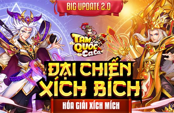 Game4V tặng giftcode Tam Quốc Ca Ca mừng Big Update 2.0 28/09