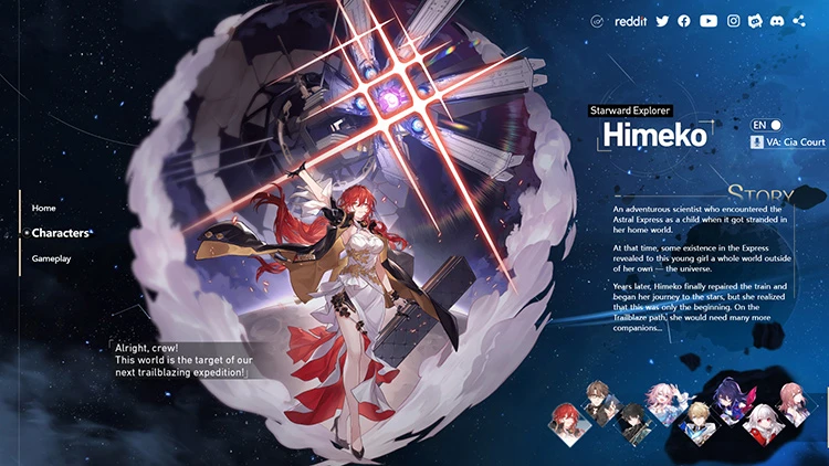 Honkai Star Rail: Thông tin chi tiết các nhân vật sẽ xuất hiện trong bản game đầu tiên
