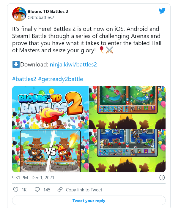 Bloons TD Battles 2 phát hành cho mobile và PC