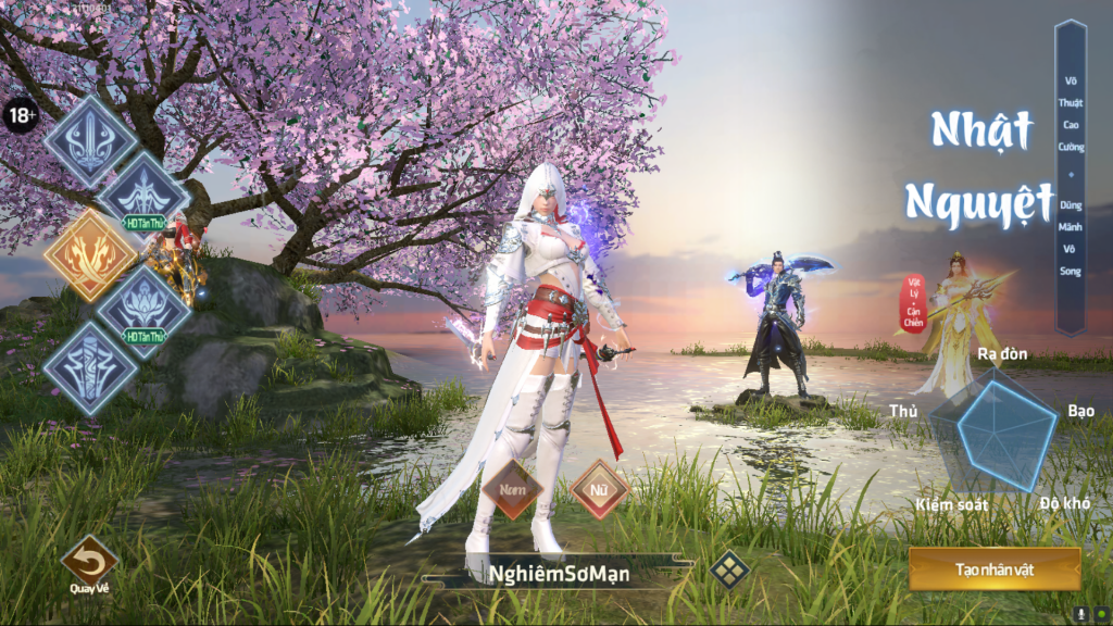 Nhật Nguyệt có ngoại hình trông như Ezio phiên bản nữ bên Assassin's Creed 2 vậy.