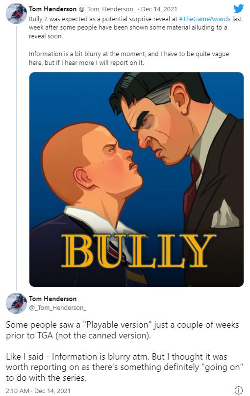 Bully 2 sắp được công bố trở lại sau nhiều năm vắng bóng?