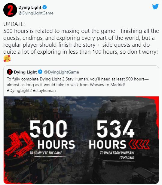 Dying Light 2 sẽ cần tới 500 giờ để hoàn tất hết nội dung trò chơi