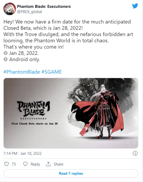 Phantom Blade Executioners sẽ bắt đầu thử nghiệm bản vào ngày 28/01