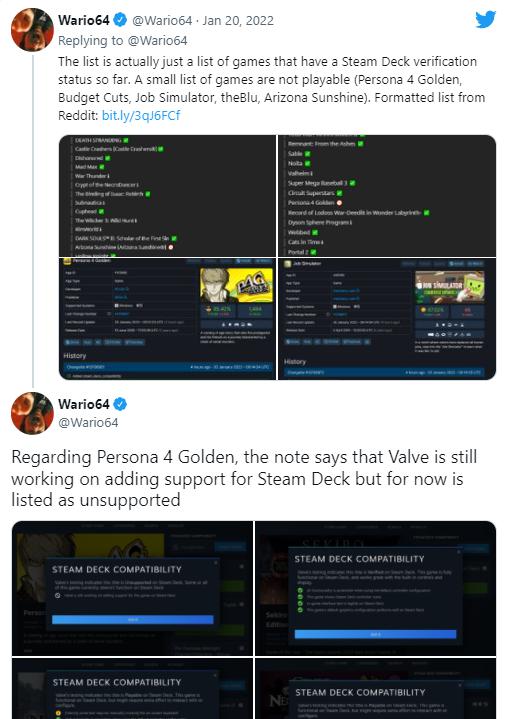 Persona 4 Golden không được hỗ trợ trên Steam Deck