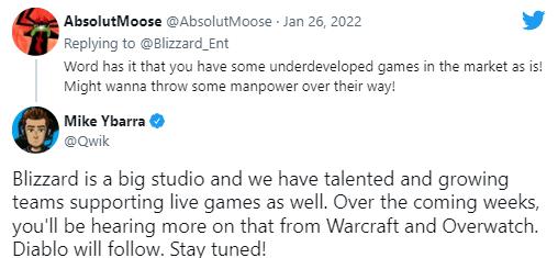 Blizzard sẽ hé lộ thêm các tin tức về Warcraft, Diablo và Overwatch trong vài tuần tới