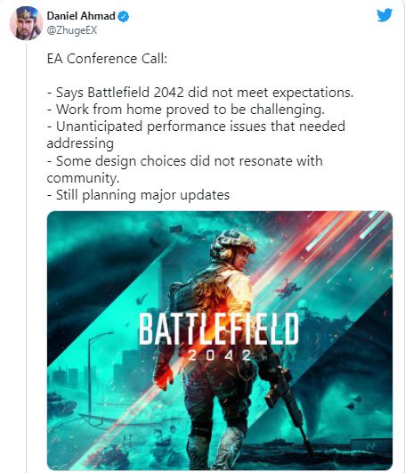 EA nhận xét thế nào về Battlefield 2042 trong cuộc họp cổ đông?