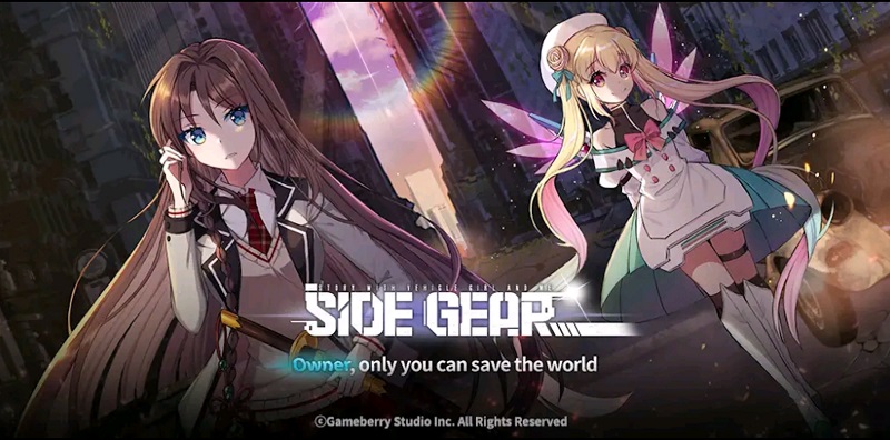Giao diện chính của game nhập vai RPG Side Gear