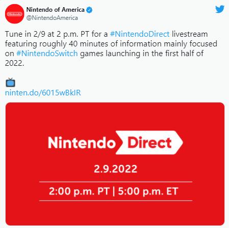 Sự kiện Nintendo Direct sẽ diễn ra trong tuần này