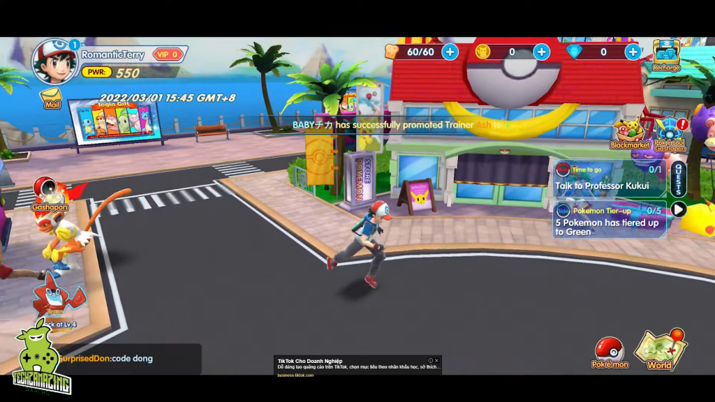 Pokemon Aloha Pika Pika – Game nhập vai Pokémon chiến đấu đội hình hấp dẫn