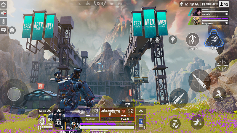 Trò chơi Apex Legends Mobile có gameplay battle royale hấp dẫn.