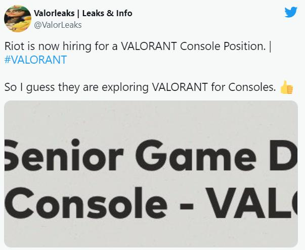 Riot Games chuẩn bị đưa Valorant lên các hệ máy console?