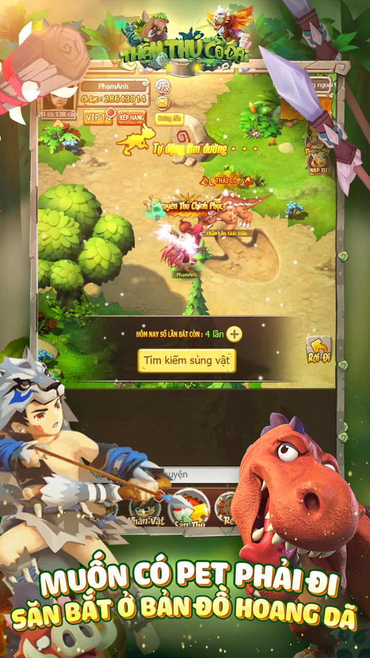 Thần Thú Cổ Đại Mobile game săn thú đấu pet chuẩn bị được H5 Games phát hành tại Việt Nam