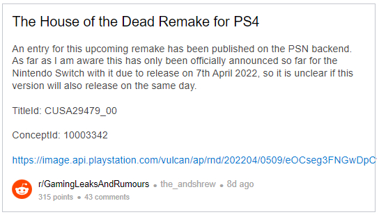 House of the Dead: Remake có thể sẽ xuất hiện trên PlayStation và Xbox