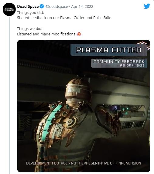 Dead Space Remake sẽ sửa đổi Plasma Cutter và Pulse Rifle dựa trên phản hồi của game thủ