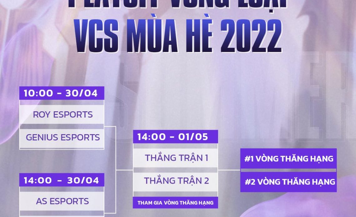 DNS Gaming bị loại khỏi Vòng loại VCS Mùa Hè 2022, Genius Esports được đặc cách tham dự vòng Playoffs