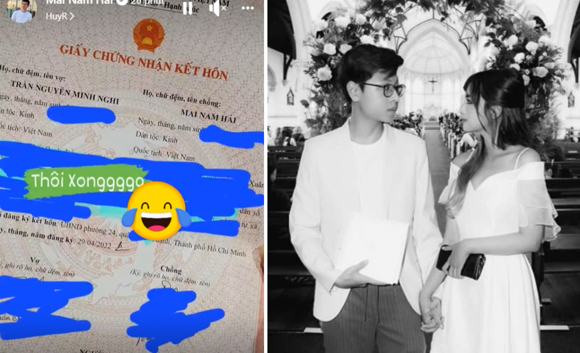 Chốt: Bomman công bố giấy đăng ký kết hôn, chính thức thành 'người một nhà' của Minh Nghi
