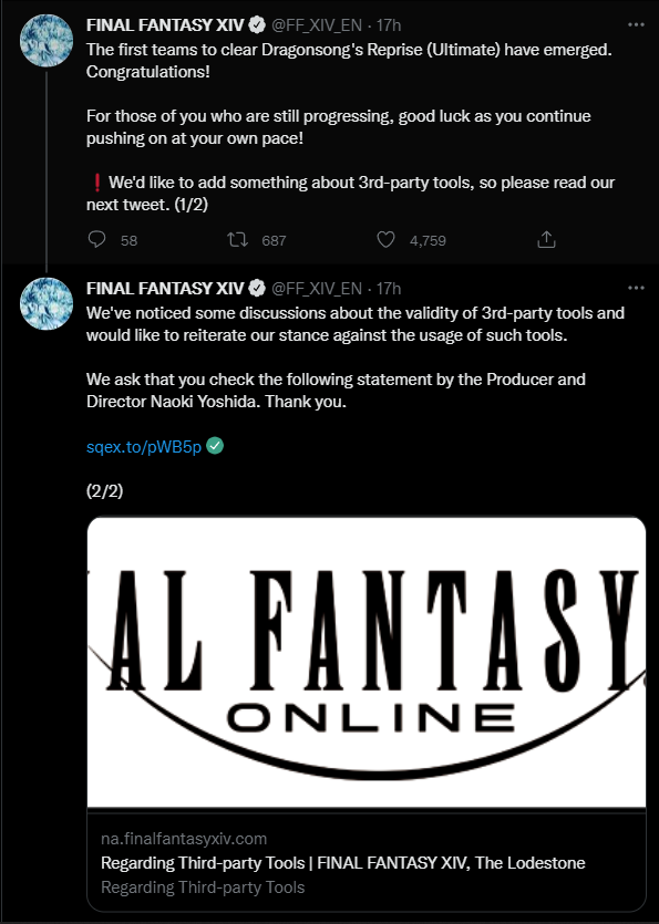 Đạo diễn Final Fantasy 14 lên án việc đào dữ liệu và sử dụng các công cụ của bên thứ ba