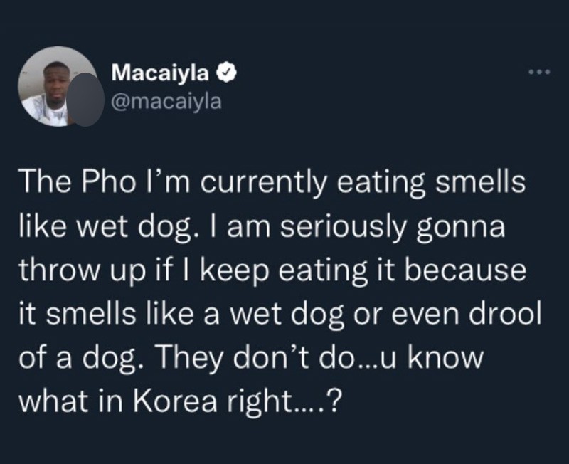 Phát ngôn gây tranh cãi của Macaiyla về món phở Việt được nấu ở 1 nhà hàng tại Hàn Quốc