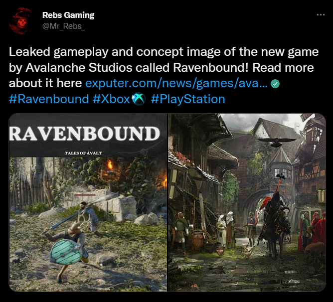 Avalanche Studios Group đang phát triển một trò chơi mới có tên Ravenbound: Tales of Avalt