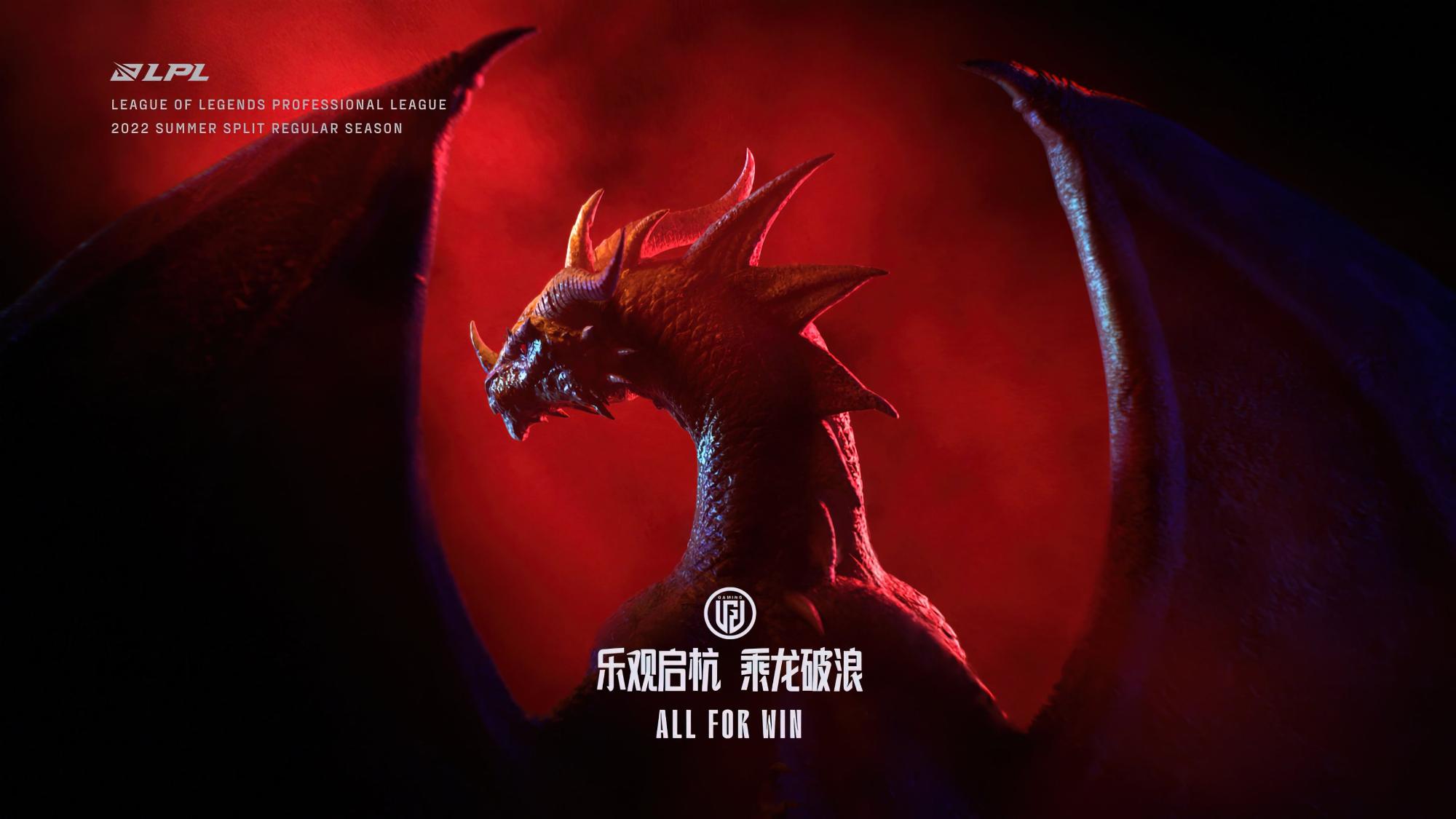 Biểu tượng của LGD Gaming là một con rồng với khẩu hiệu (đánh đổi) "Tất Cả Vì Chiến Thắng".