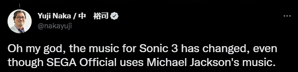 Yuji Naka xác nhận sự tham gia của Michael Jackson với Sonic 3