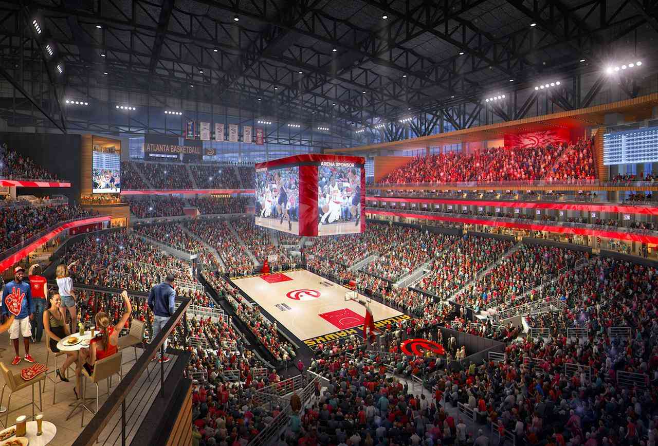 State Farm Arena tại Atlanta - nơi diễn ra bán kết CKTG 2022.