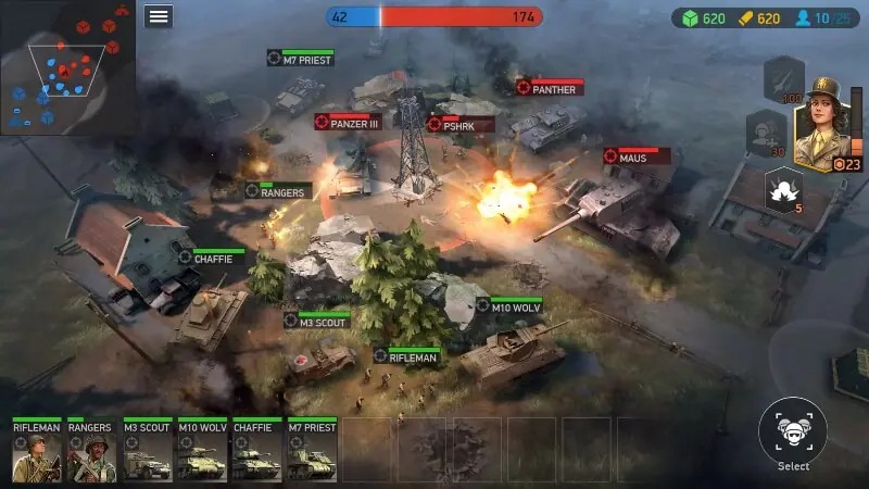 Chế độ huấn luyện trong World Battle Armies sẽ mang đến cho người chơi các phân cảnh hành động PvP đầy kịch tính trong chế độ giao tranh.