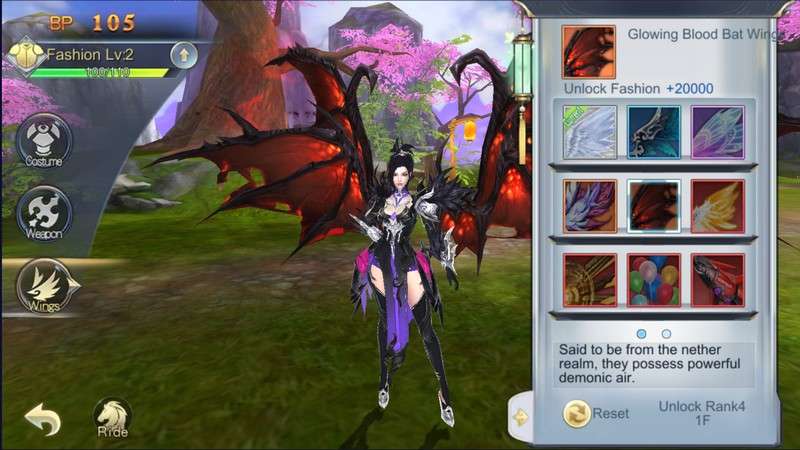 Game sở hữu nhiều loại trang phục chiến y đẹp mắt thông qua tính năng tùy chỉnh nhân vật ở phần mở đầu game