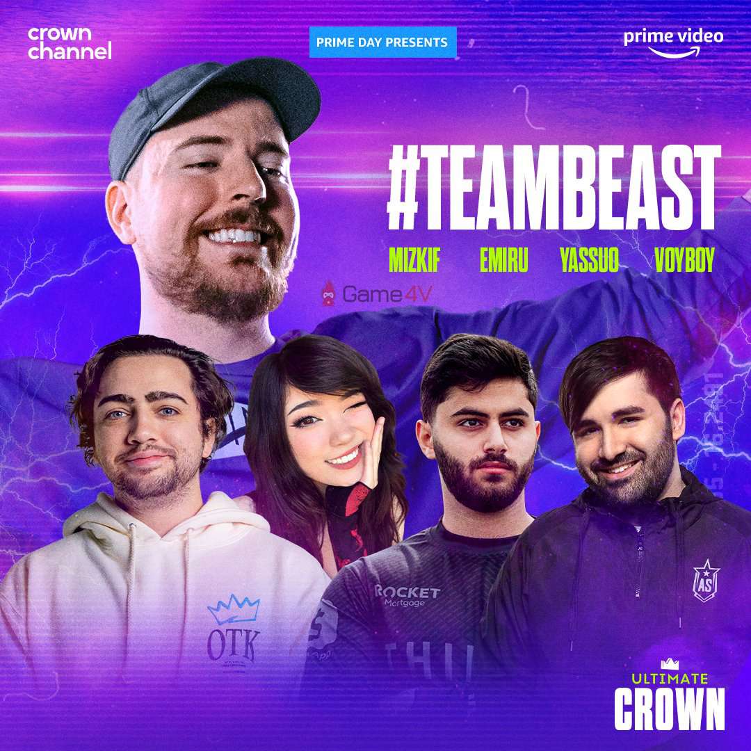 5 faces of the MrBeast squad in the $150,000 match.