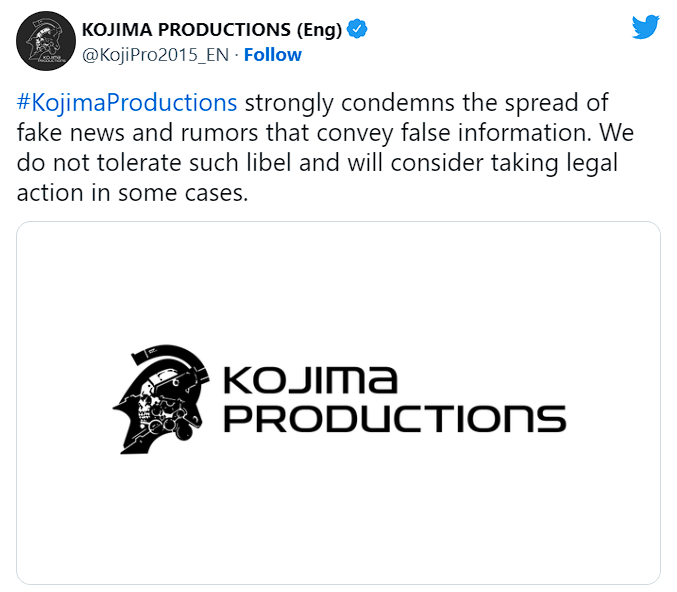 Kojima Productions sẽ sử dụng hành động pháp lý sau khi hình ảnh Hideo Kojima bị liên kết sai đến vụ ám sát Shinzo Abe