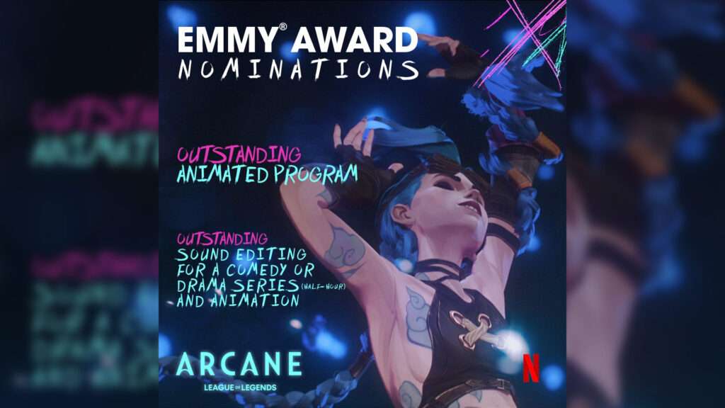 The Arcane Series Is Nominated For The 2022 Emmy Award For "Best animated series"