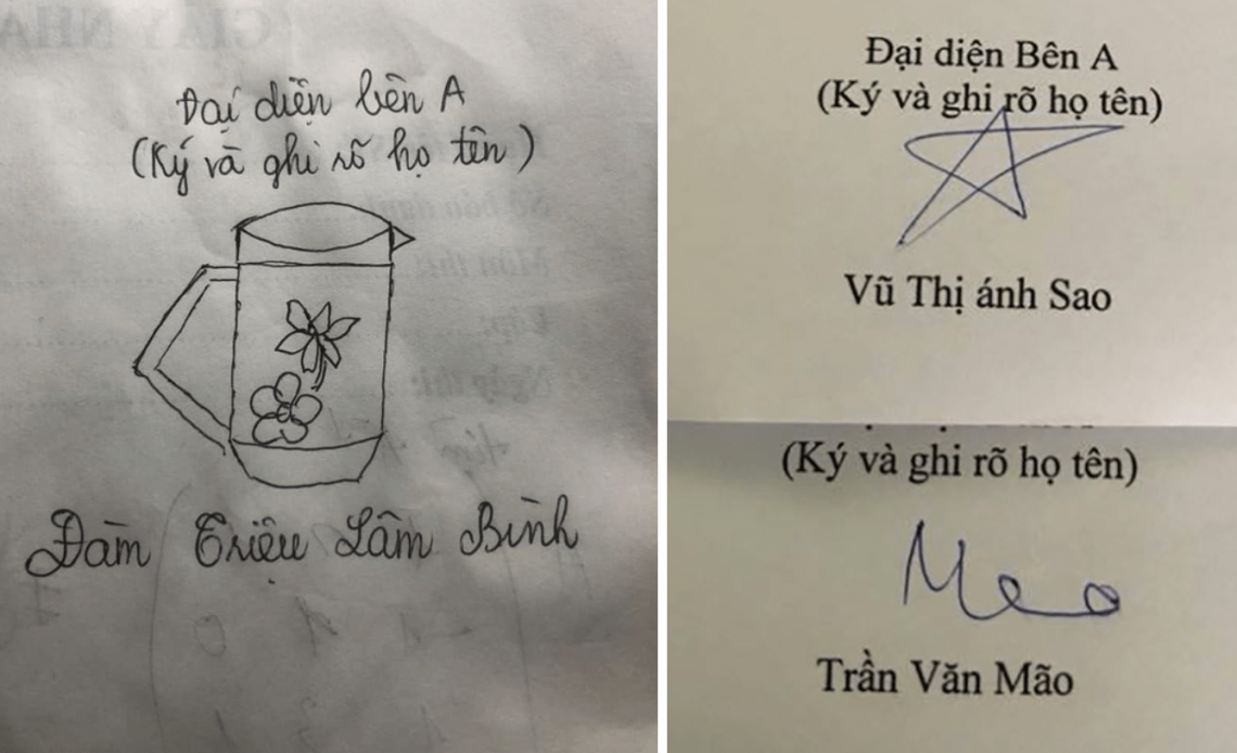 Cười ngất với những chữ ký 'độc nhất vô nhị' chỉ có ở Việt Nam