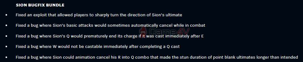 Riot Games đã công bố bản sửa lỗi Sion trong bản vá 12.14 của Liên Minh Huyền Thoại.